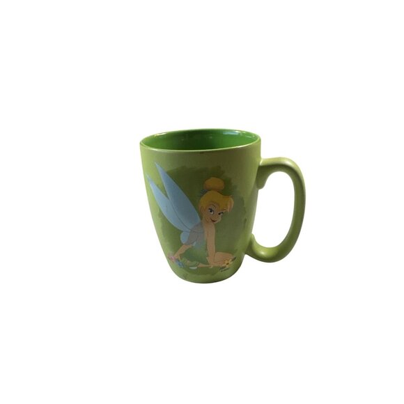 Disney Tinker Bell Green Ceramic Mug 16 Ounce - Picture 1 of 5
